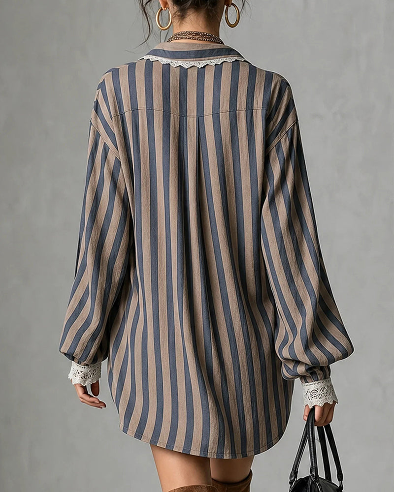 Casual Stripe Fashion Dress