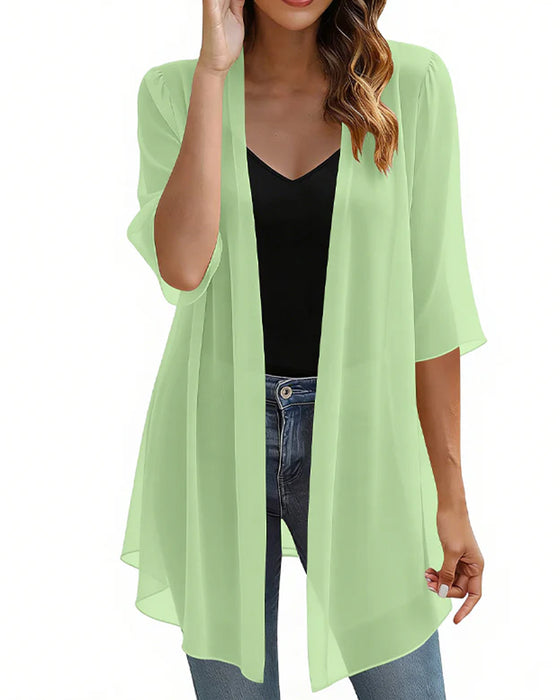 Lightweight Solid Sun Protection Cover-Up