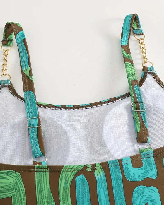 Sexy One-Piece Suspender Swimsuit