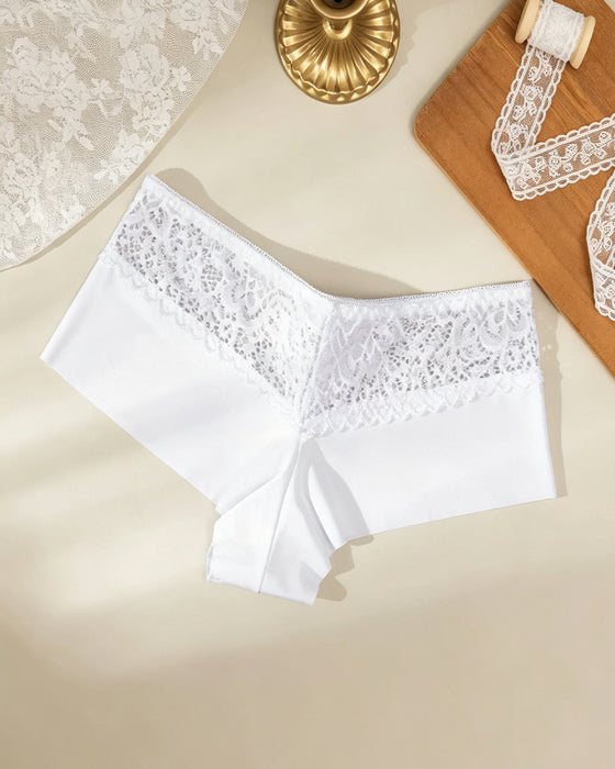 Breathable Hollow Out Ladies Boxer Lingerie