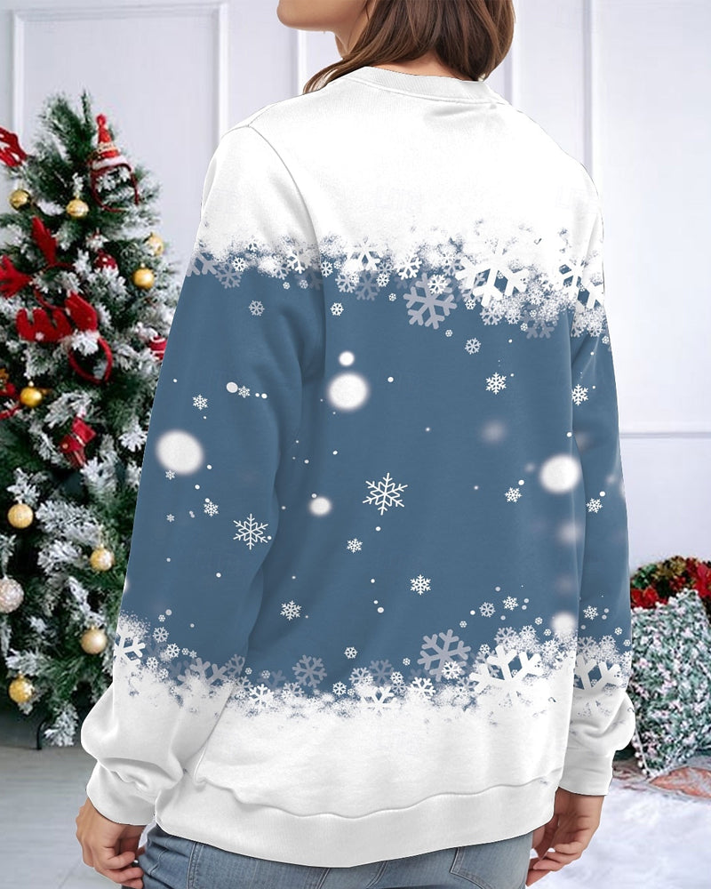 Dreamy Snowflake Casual Casual Hoodie