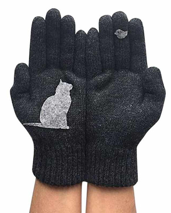 Cat style cotton gloves