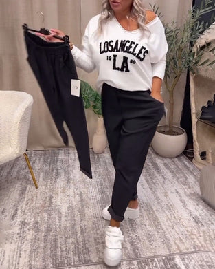 Casual solid color pocket pants