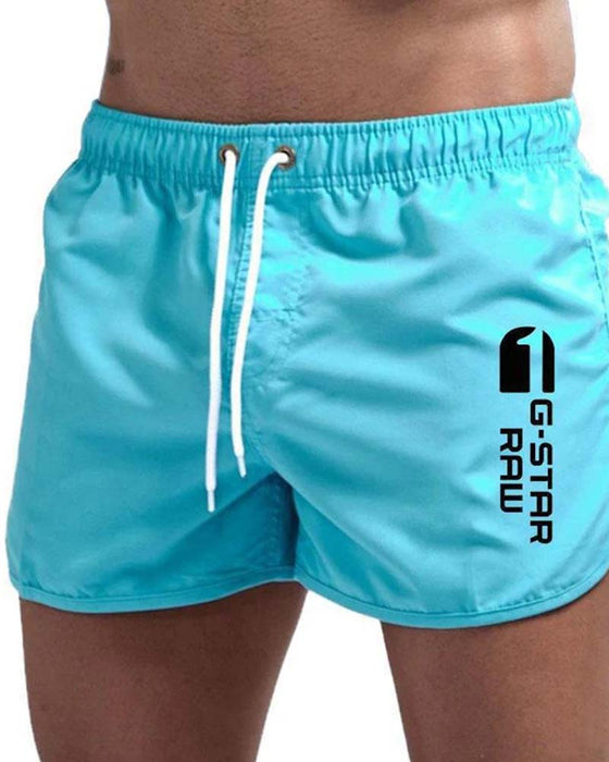 Elastic Waist Drawstring Quick-Dry Sports Shorts