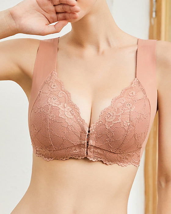 Seamless Push-Up Lace Bra