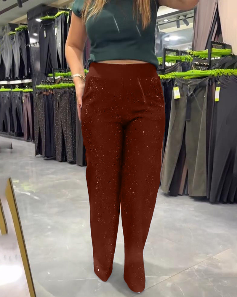 Fashionable And Casual Wide-Leg Pants