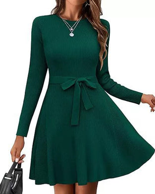 Long Sleeve Tie Dress