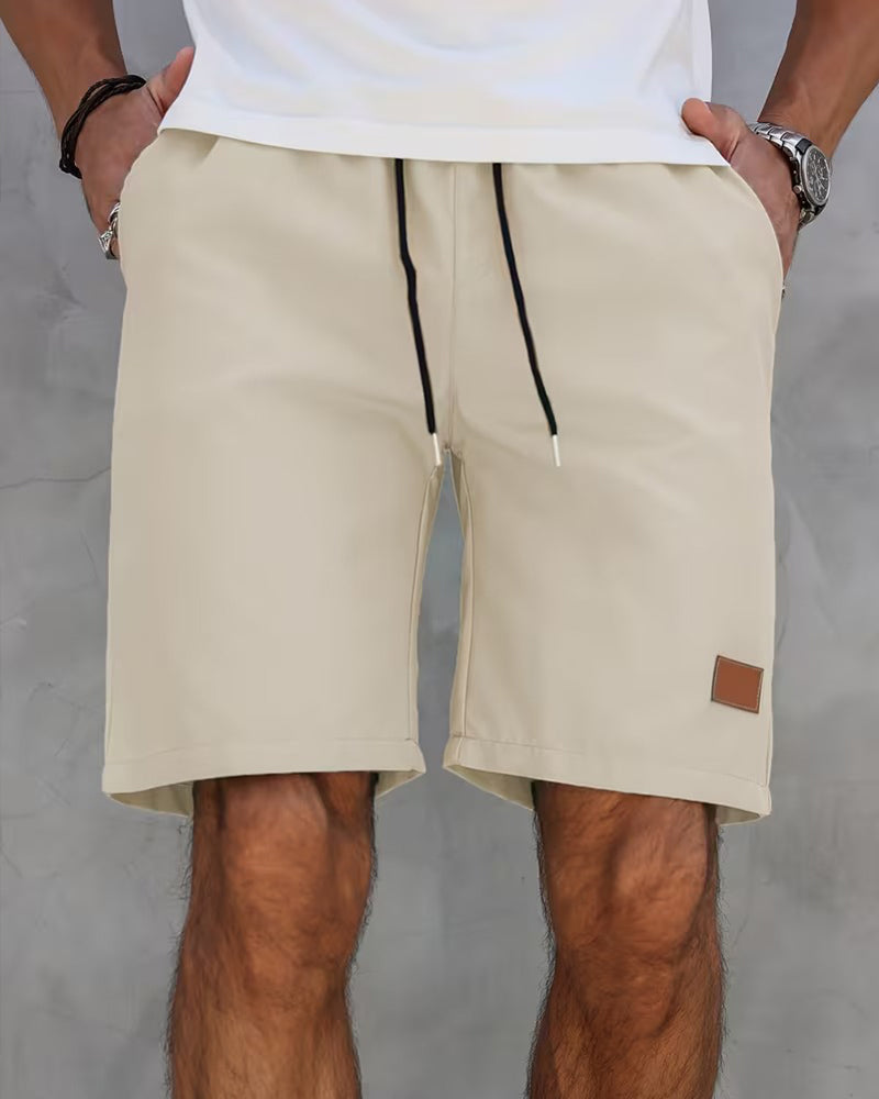 Leather Label Casual Shorts
