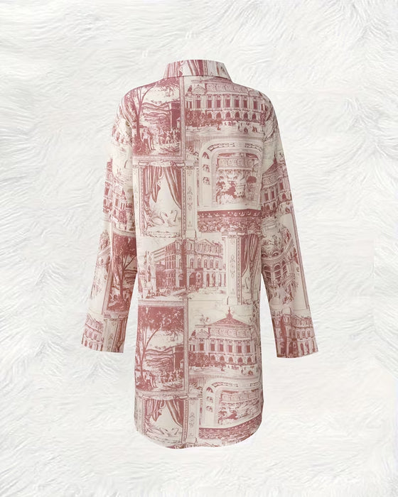 Loose Irregular Shirt Collar Dress