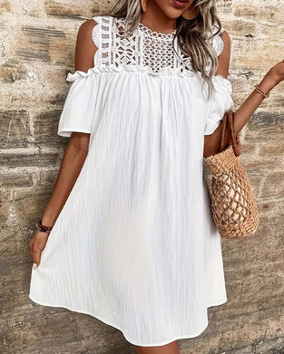 Cut-Out Off-Shoulder Short Dress