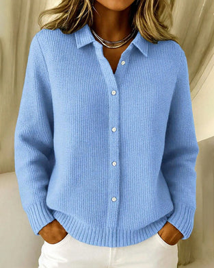 Fashion Lapel Button Cardigan
