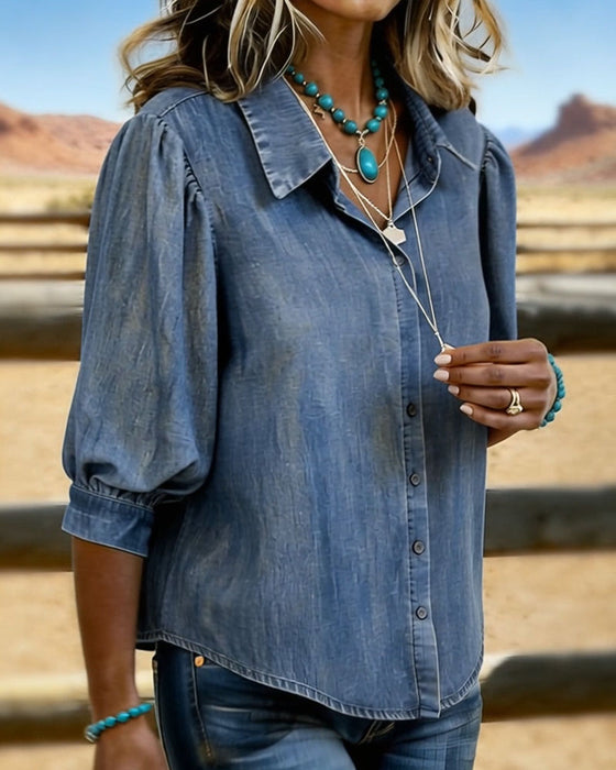 Bubble Short-Sleeved Shirt