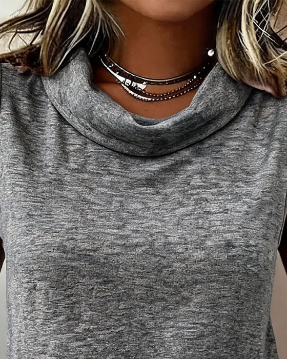 Lapel Stacked Solid Color Tank Top