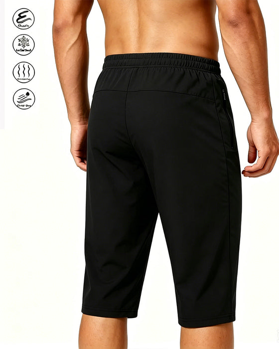 Cooling Stretchy Elastic Waist Drawstring Quick-Dry Active Pants