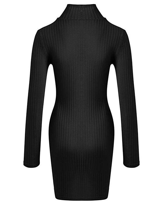 Solid Color Skinny Casual Dress