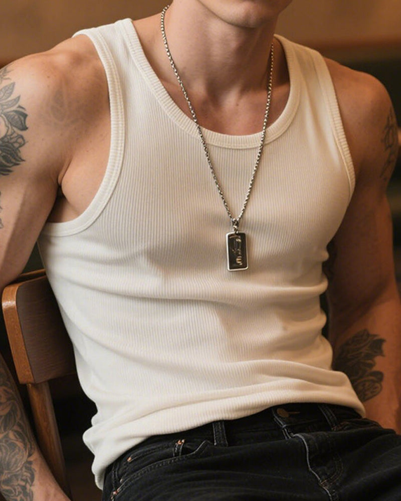 Men's Cotton Fitness Tank Top