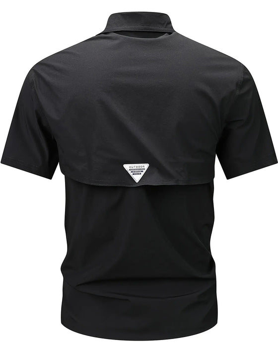 Short-Sleeved Retro Work Shirt