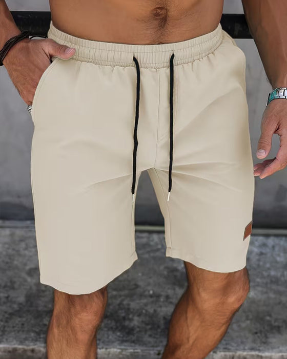 Leather Label Casual Shorts
