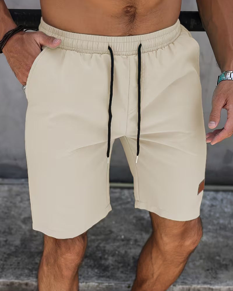 Leather Label Casual Shorts