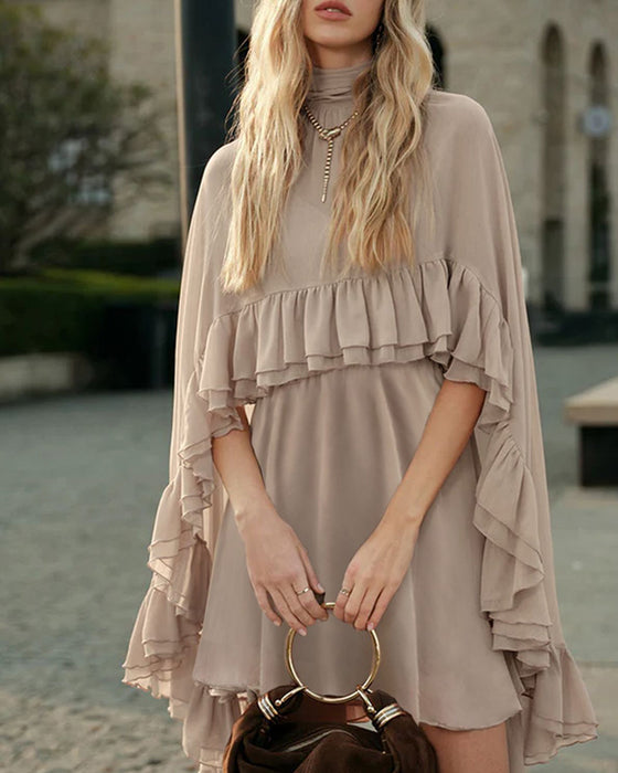 Elegant Chiffon Camisole Dress Two-Piece Set
