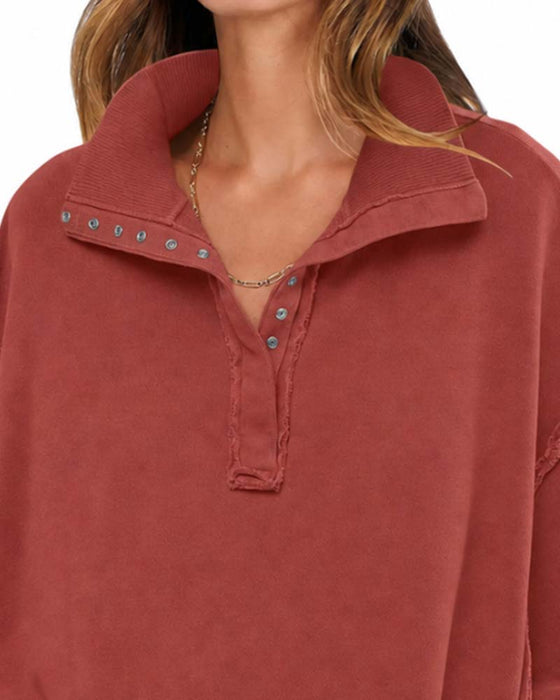 Solid Color Long Sleeve Sweatshirt