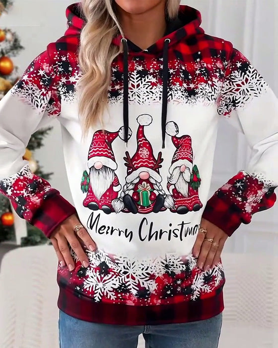 Santa Claus Print Hoodie