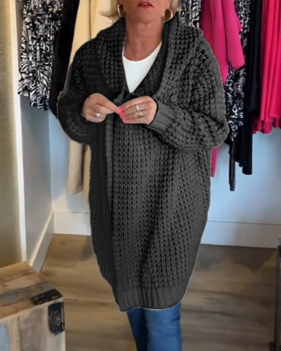 Solid colour cardigan