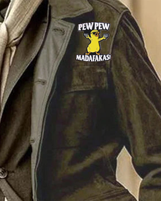 Letter & Cartoon Duck Design Brooch