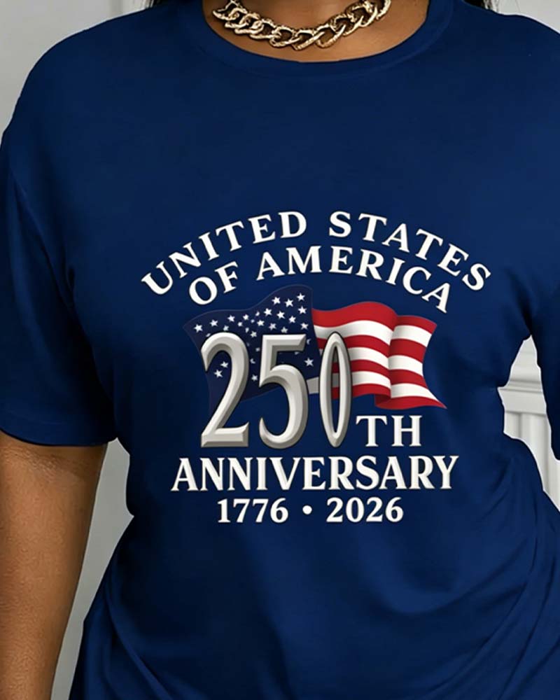 Commemorative Printed Short-Sleeve T-Shirt