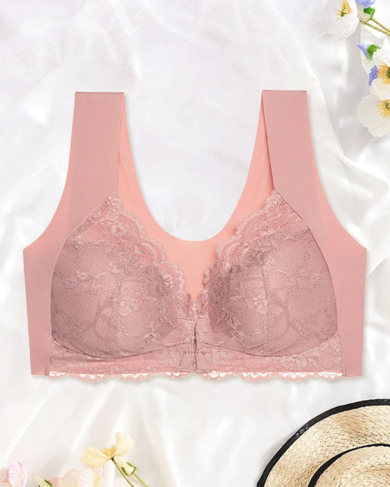 Seamless Push-Up Lace Bra