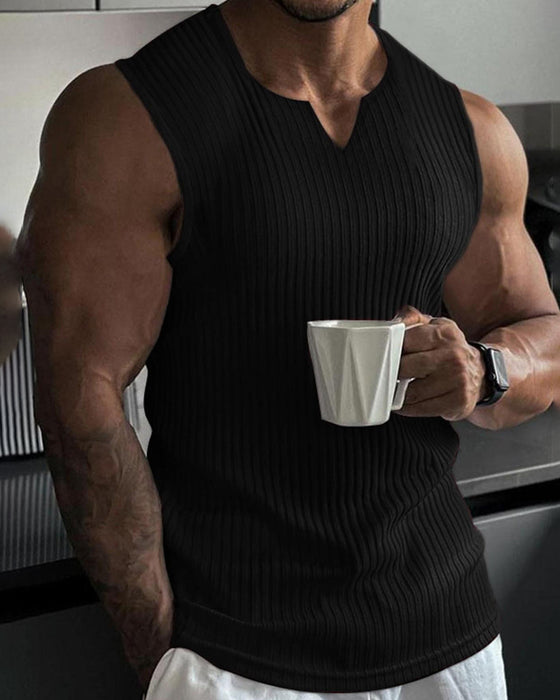 Men's Solid Color Sports Casual Tank Top