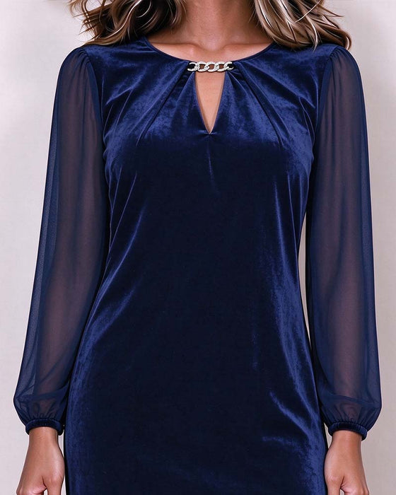 Velvet Long Sleeve Dress