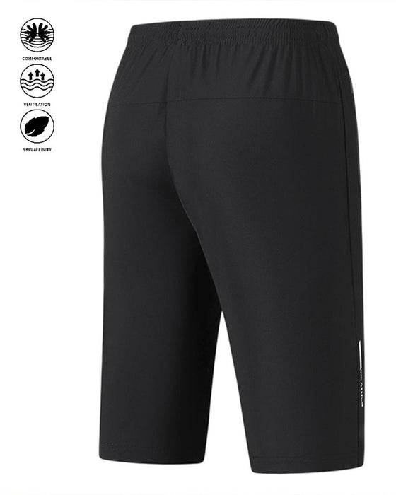 Cooling Stretchy Elastic Waist Drawstring Quick-Dry Active Pants