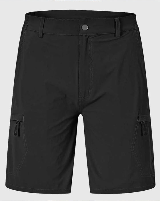 Elastic Waist Pocket Men's Athletic Shorts