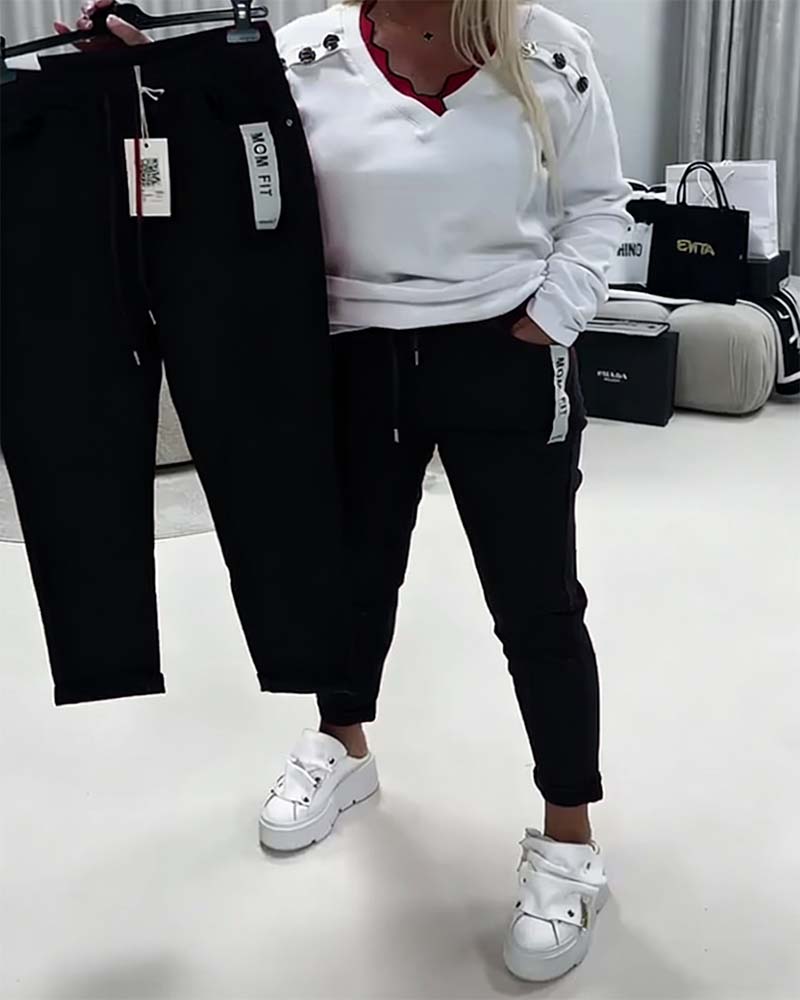 Fashion Stretch Drawstring Pants