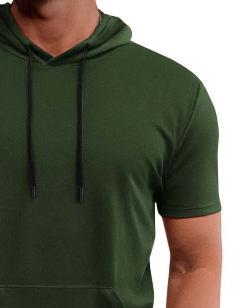 Hooded Quick Dry Short Sleeve T-Shirt