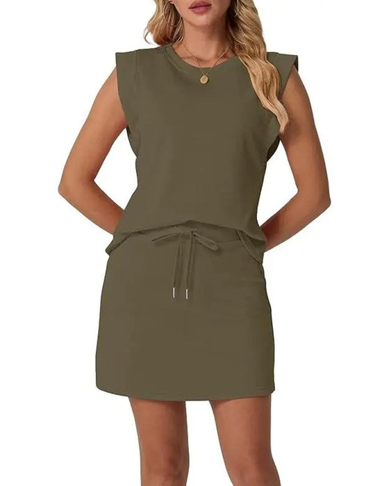 Raglan Sleeve Two-Piece Set