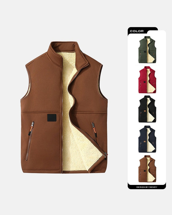Padded Polar Fleece Open Front Cardigans