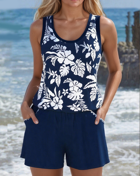 Two-Piece Leisure Holiday Style Swimsuit