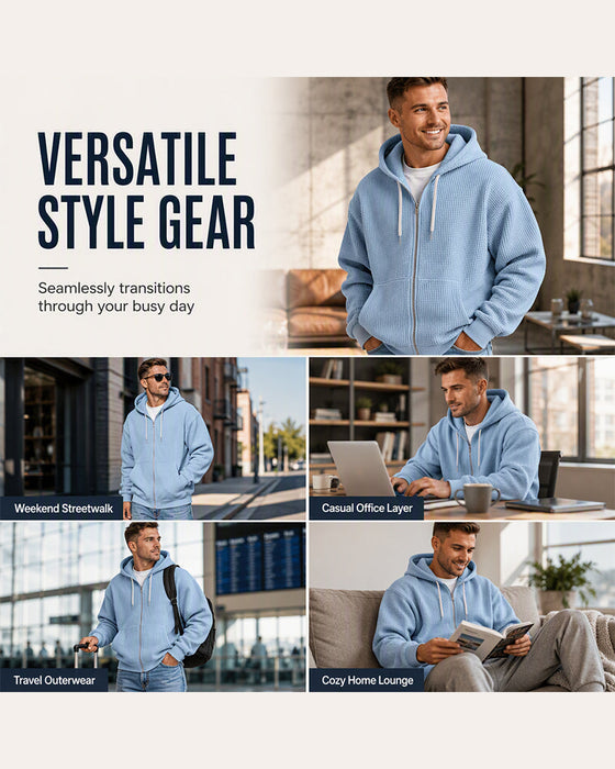 Fashion Long Sleeve Hooded Coat