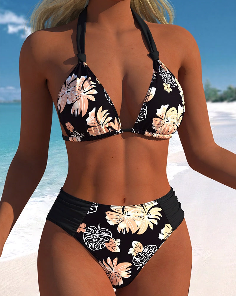 Sexy Deep V Two-Piece Bikini