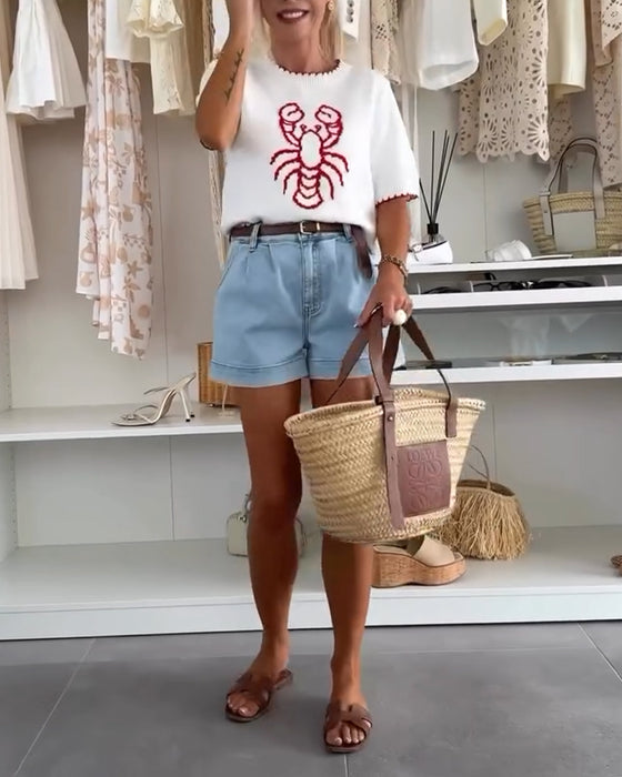 Street Style Printed Sweater