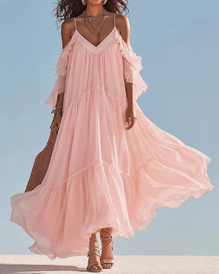 Camisole Ruffle Casual Dress