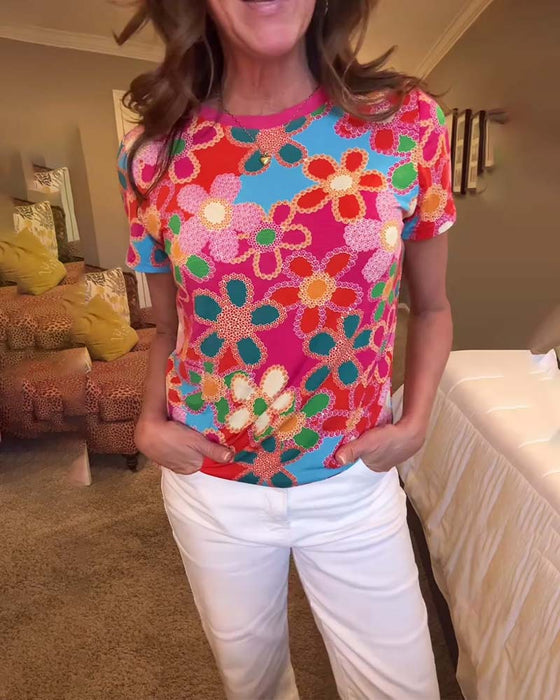 Slim Fit Short Sleeve Printed T-Shirt