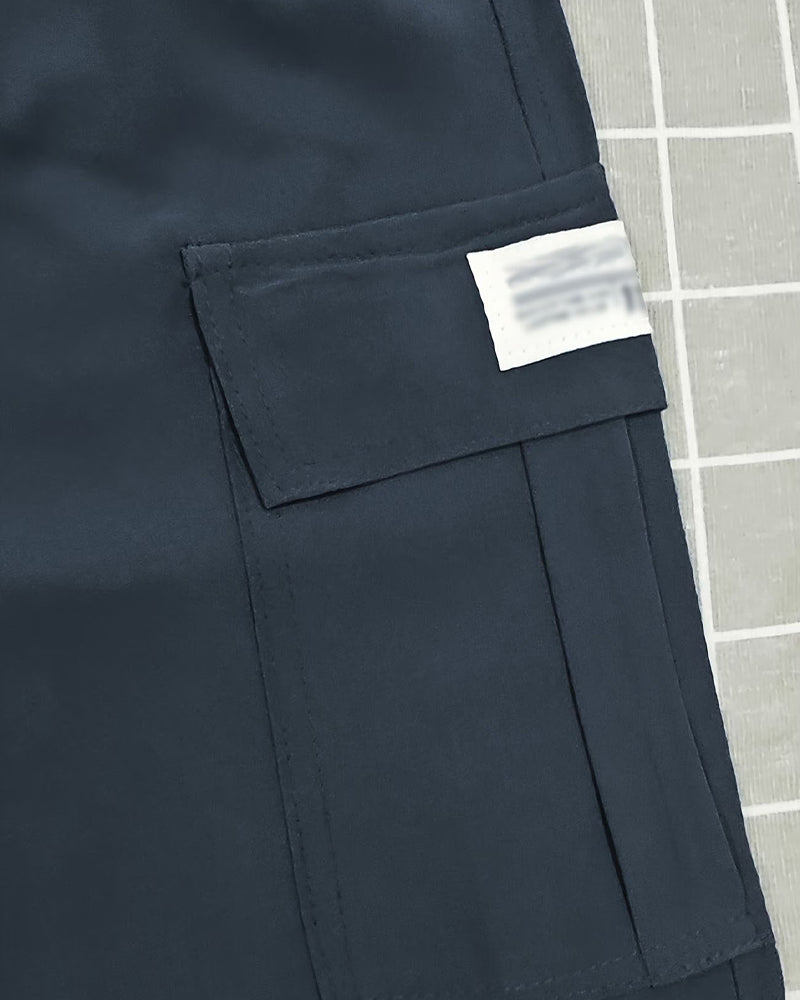 Cargo Drawstring Five-Point Shorts