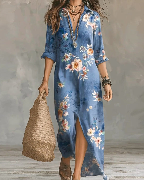 Floral Print Maxi Dress