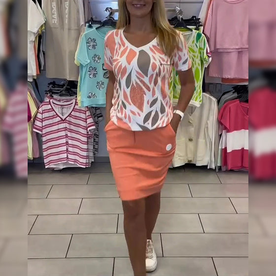 Temperament Commuter Skirt Two-Piece Suit