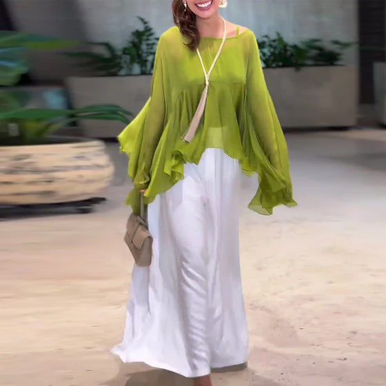 Temperament Solid Color Fashionable Blouse