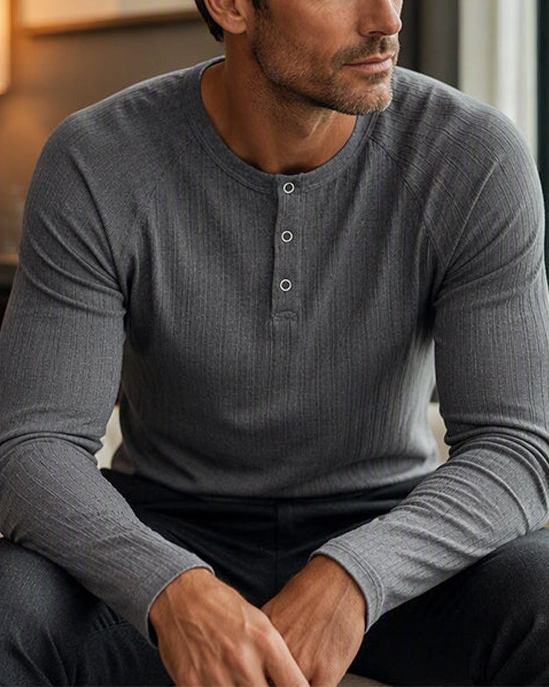 Vertical Stripe Long Sleeve T-Shirt
