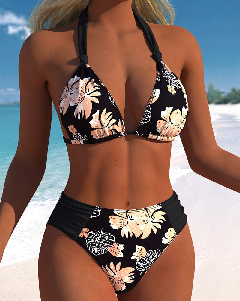 Sexy Deep V Two-Piece Bikini
